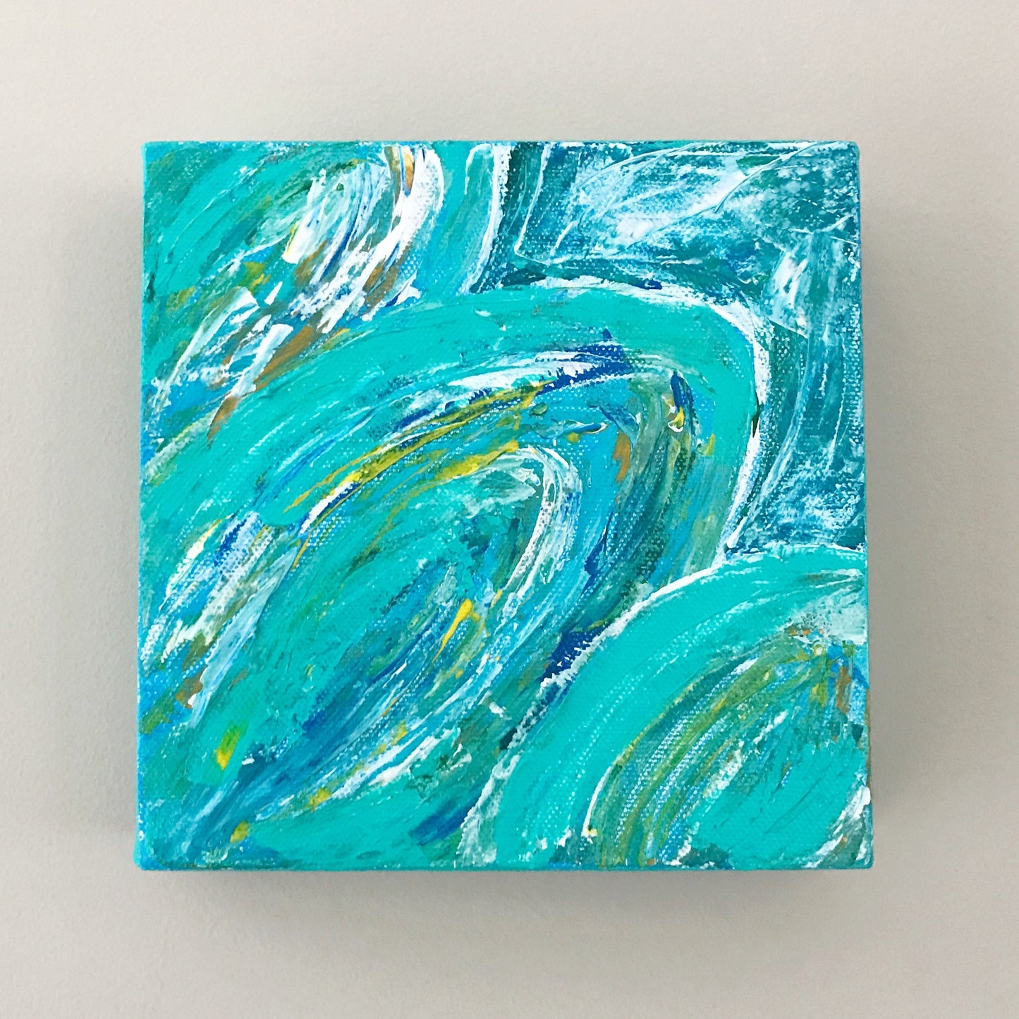 Little Palm, Acrylic Mini Painting by Andrea Smith