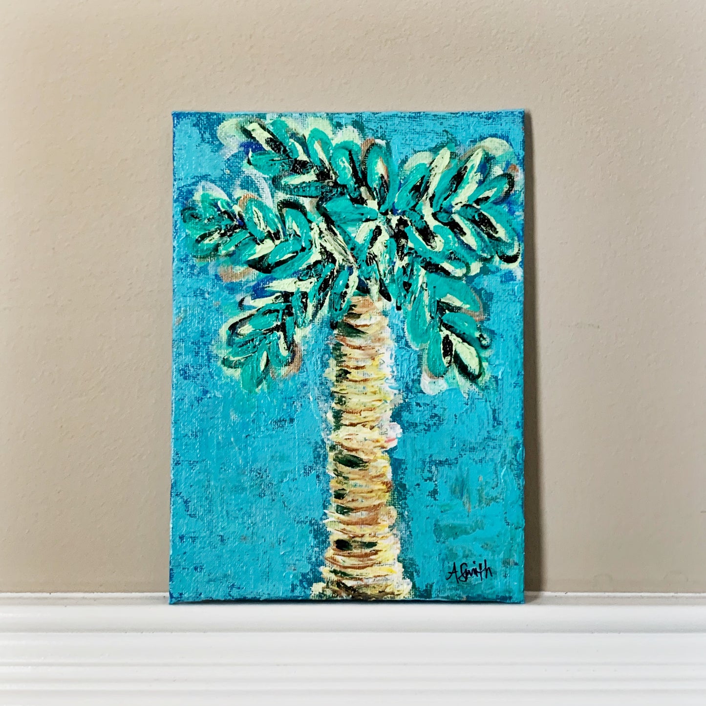 Island Palm, 5x7"