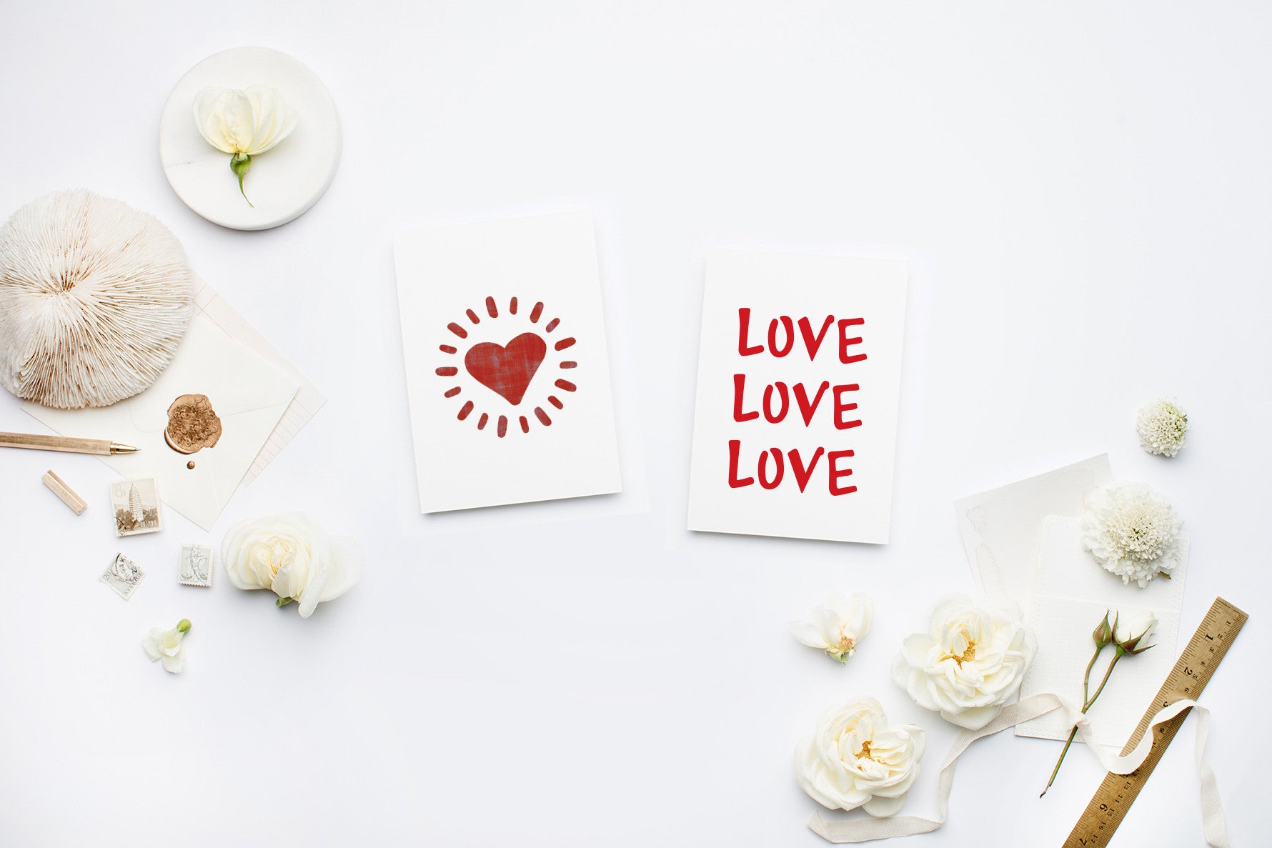 Radiant Heart Note Card | Anniversary Cards & Valentine's Day by 7th & Palm