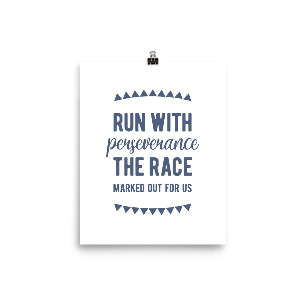 Run the Race Art Print